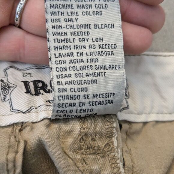 Khaki Cargo Pants 34 X 30 Vintage Y2K Gorpcore Utility Skater Wide Paratrooper - Picture 11 of 13